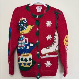 Festive Red Holiday Sweater